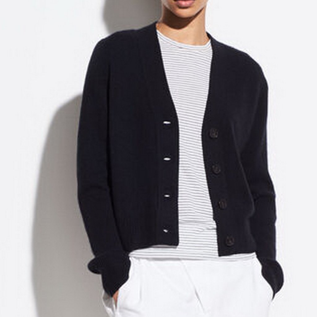 Nwt Vince Button Cashmere Cardigan Sweater Timeless Luxe Layering Essential